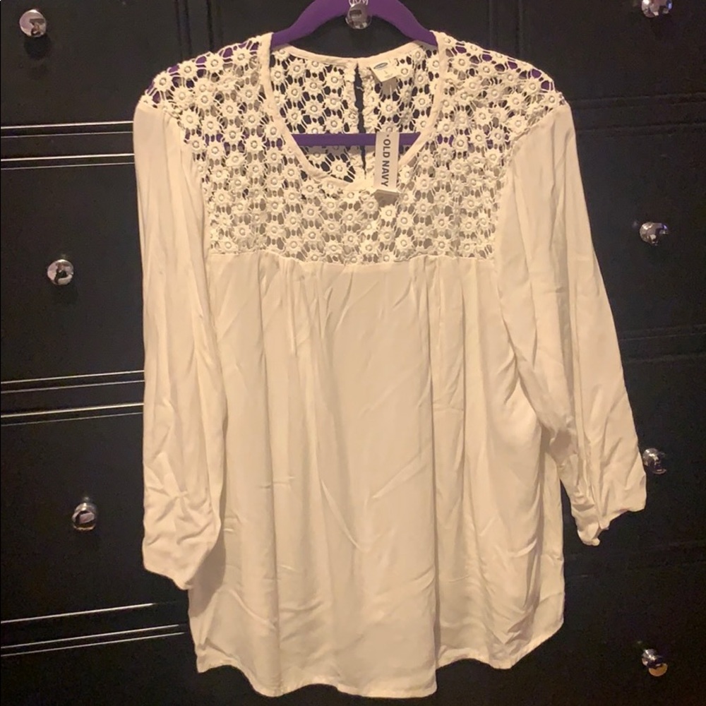 Old Navy white blouse